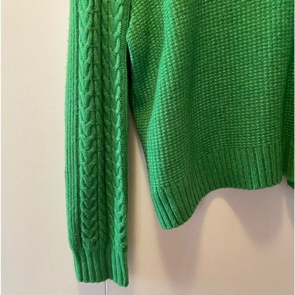 SOMETHING NAVY Turtleneck Sweater Green Women’s Size Large - Picture 7 of 10